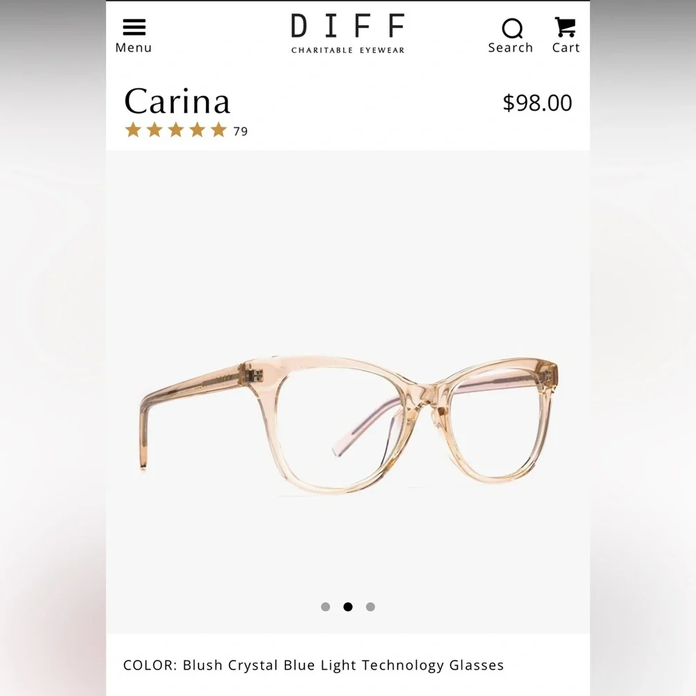 Diff CARINA Blue Light Glasses 👓